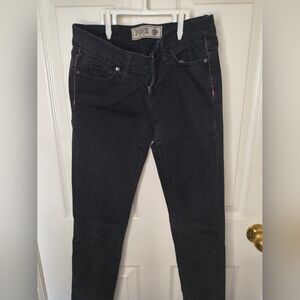 Pink Black Denim Jeans